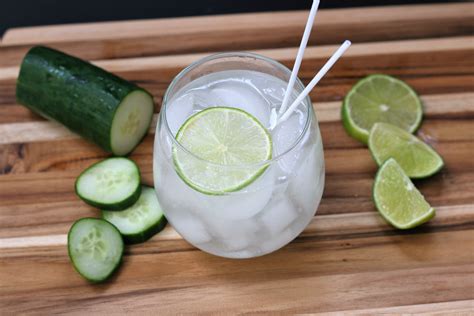 Homemade Cucumber-Lime Hard Seltzer